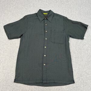 Royal Robbins Shirt Men S Blue/Green Plaid Short Sleeve Button Up Casual Outdoor